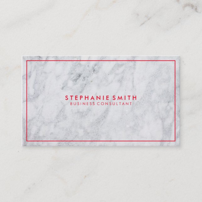 Business Consulting | Executive Marble Business Card (Front)