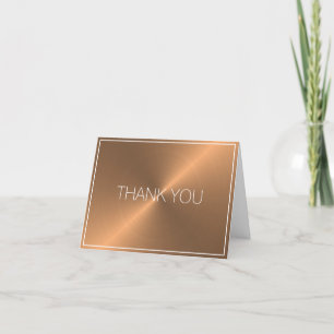 Business Copper Thank You Card