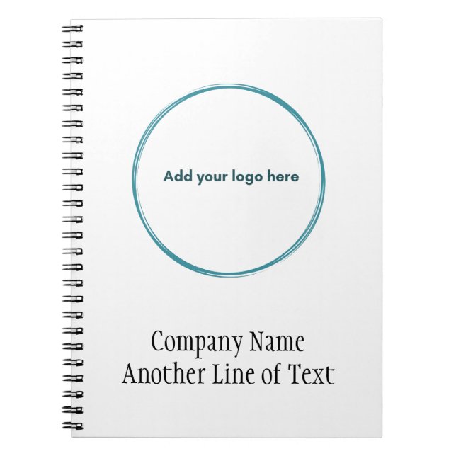 Business Corporate Add Your Logo Professional  Notebook (Front)