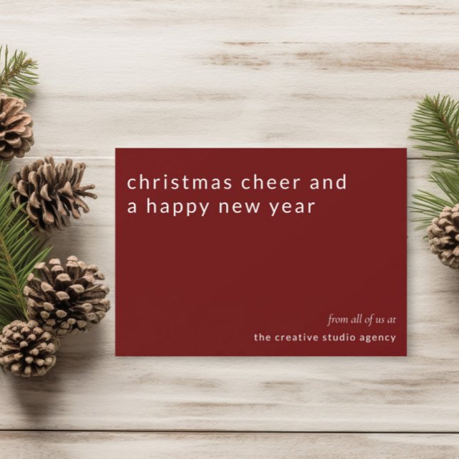 Business Corporate Christmas Cheer Holiday Card (Creator Uploaded)