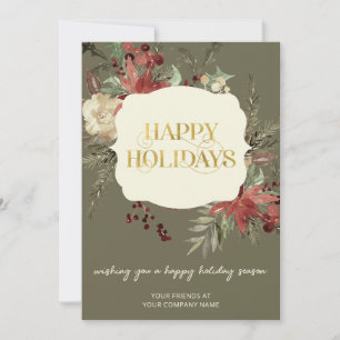Business Corporate Christmas Holiday Card
