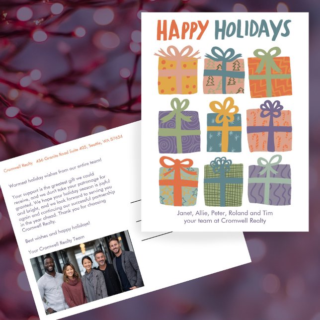 Business Corporate Christmas Holiday CUSTOM Photo  Postcard (Business Corporate Christmas Holiday CUSTOM Photo Postcard
)