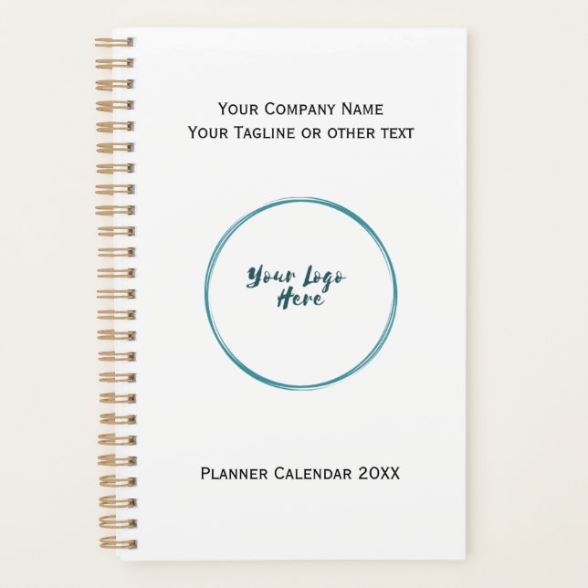 Business Corporate Company Logo Branded Planner (Front)