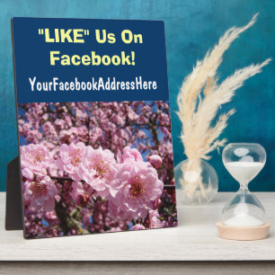 Business Counter Plaques LIKE Us On Facebook