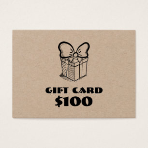 Business Custom Gift Card