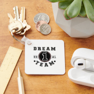 Business Custom Logo Teamwork Motivational Office Key Ring