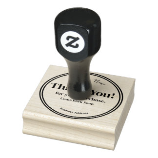 BUSINESS CUSTOMIZABLE THANK YOU RUBBER STAMP
