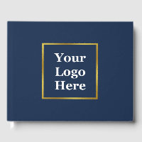 Business Dark Blue and Gold Elegant Your Logo Here