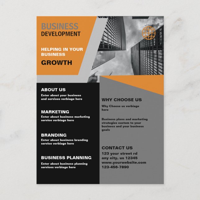 Business Development Business Postcard (Front)