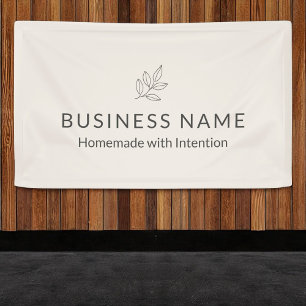 Business Display Blush Pink Botanical Minimalist  Banner