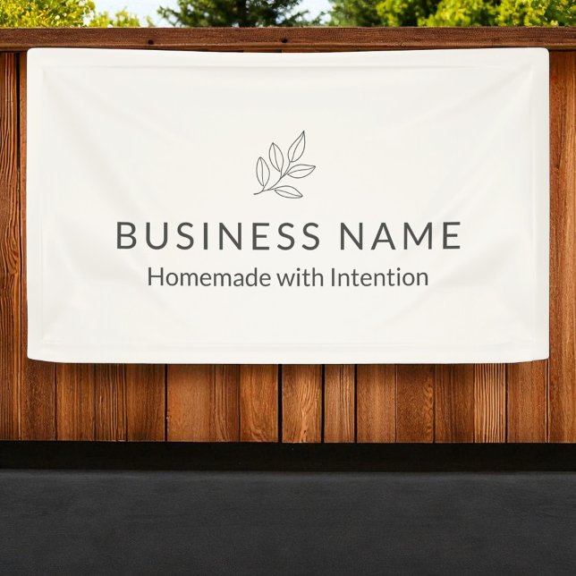 Business Display Neutral Botanical Minimalist  Banner (Creator Uploaded)