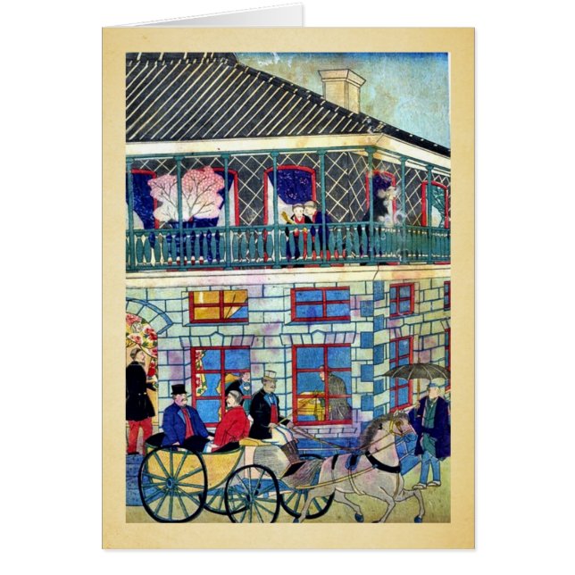 Business district in Yokohama by Utagawa,Hiroshige (Front)