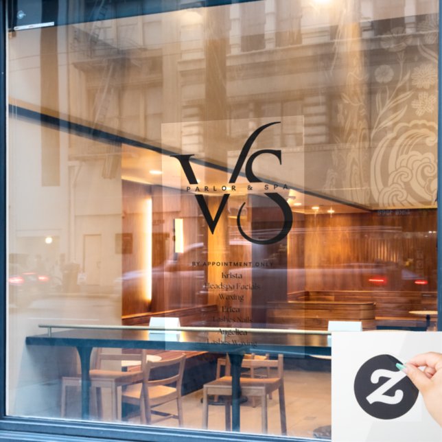 Business door cling (Cafe Window)