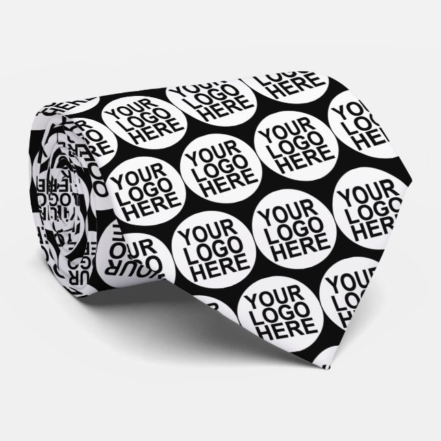 Business Double Sided | Custom Logo Neck Tie (Rolled)
