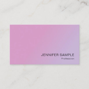 Business Elegant Pink Purple Modern Template Card