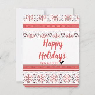 Business Employee Appreciation Christmas Greetings Holiday Card