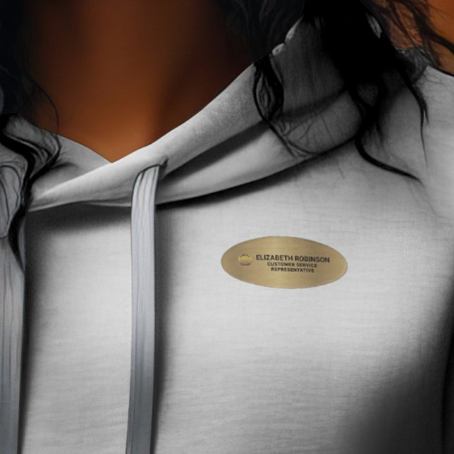 Business Employee Job Title Logo Custom  Name Tag (Business Employee Job Title Logo Custom Name Tag is great for your business or company. )