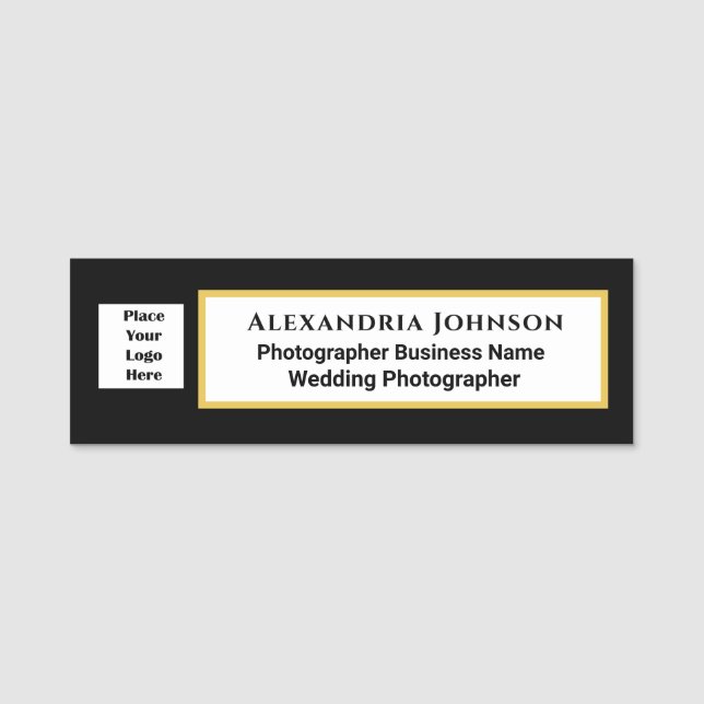 Business Employee Name Job Title Logo Custom Tag (Front)