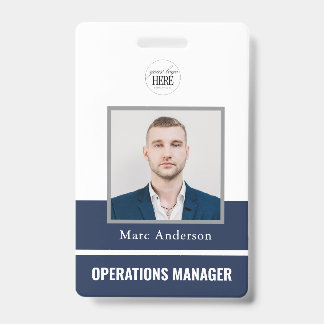 Business Employee Photo ID Company Work Badge