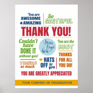Business Employee Thank You Appreciation Poster