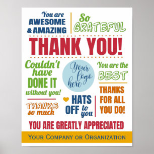 Business Employee Thank You Appreciation Poster