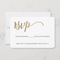 Business event logo faux Gold Script email