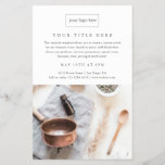 Business Event Minimalist Professional Photo Flyer<br><div class="desc">A simple modern photo business event invitation featuring clean typography and minimal layout. Click the edit button to customise this design with your business photo and details.</div>