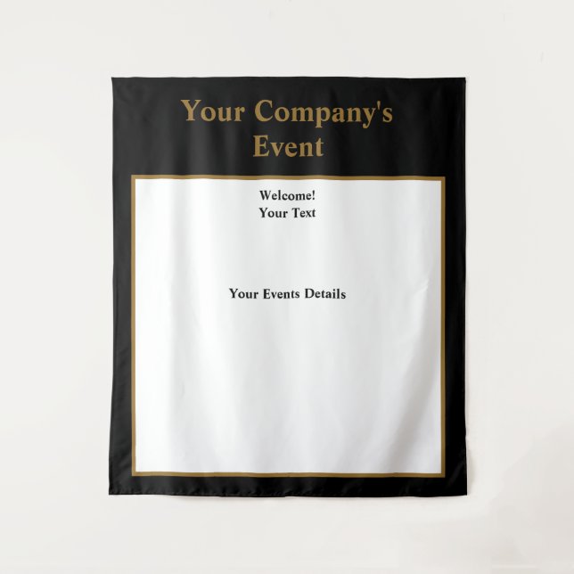 Business Event Photo Tapestry (Front)