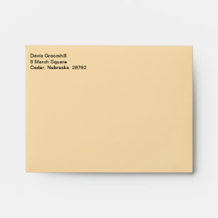 Business Fashionable Peach Yellow Envelope