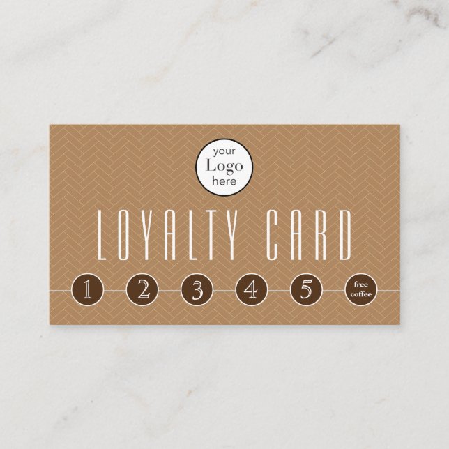 Business Free Coffee Loyalty Card (Front)