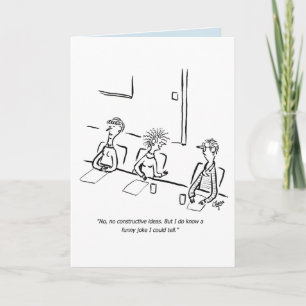 Business funny joke birthday card