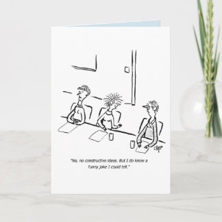 Business funny joke birthday card