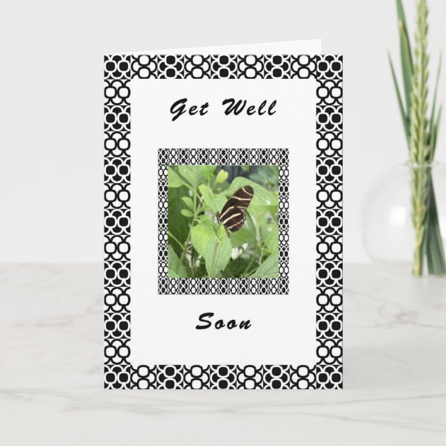 Business Get Well from All of Us, Butterfly Card (Front)