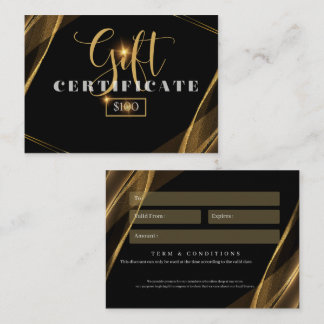 business gift card $100