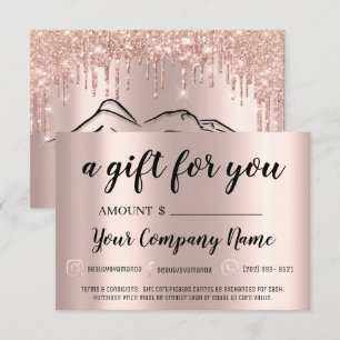 Business Gift Certificate Body Sclupting SPA Rose