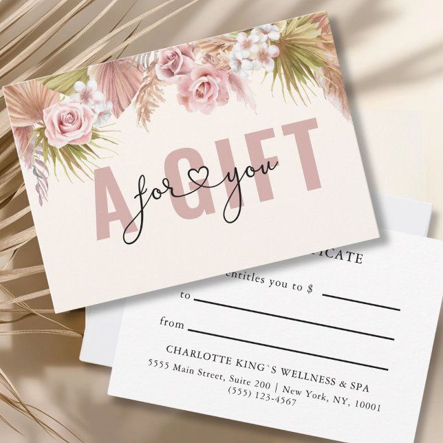 BUSINESS GIFT CERTIFICATE | BOHO (BUSINESS GIFT CERTIFICATE | BOHO)