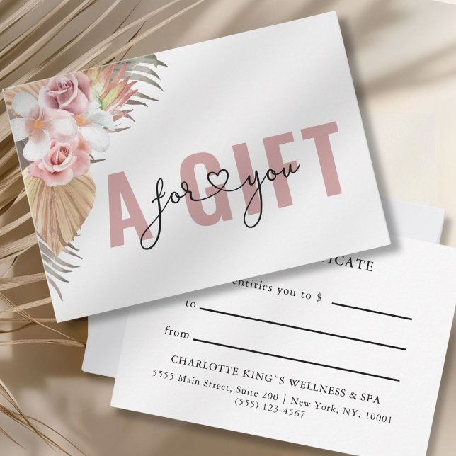 BUSINESS GIFT CERTIFICATE | BOHO (BUSINESS GIFT CERTIFICATE | BOHO)