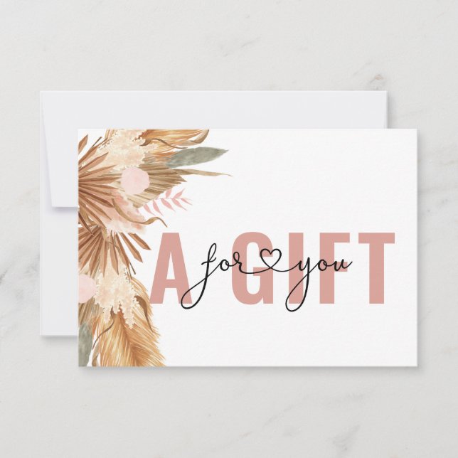 BUSINESS GIFT CERTIFICATE | BOHO TROPICAL (Front)