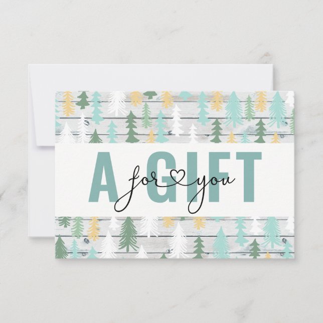 BUSINESS GIFT CERTIFICATE | Christmas| Winter Tree (Front)