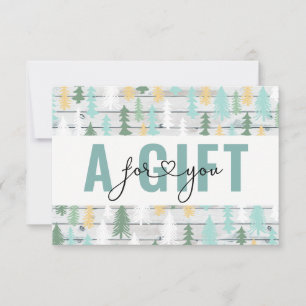 BUSINESS GIFT CERTIFICATE   Christmas  Winter Tree