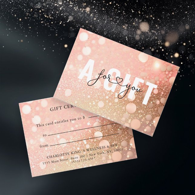 BUSINESS GIFT CERTIFICATE | GLITTER (Creator Uploaded)