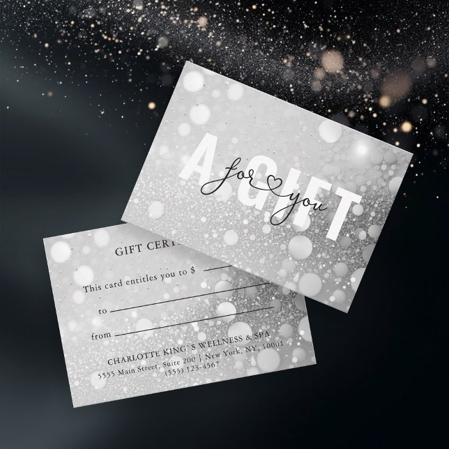 BUSINESS GIFT CERTIFICATE | GLITTER (Creator Uploaded)