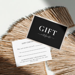 BUSINESS GIFT CERTIFICATE Modern