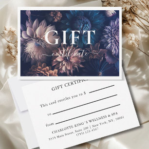 BUSINESS GIFT CERTIFICATE   Modern   Floral   