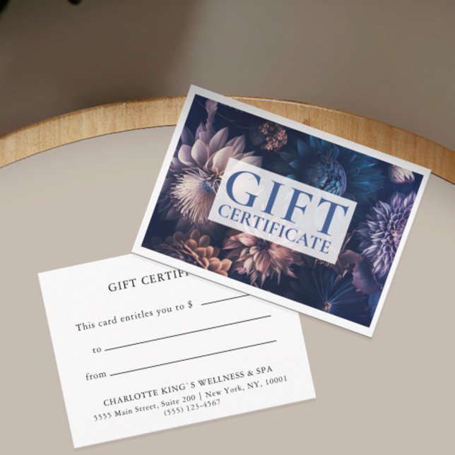 BUSINESS GIFT CERTIFICATE | Modern | Floral |  (Creator Uploaded)