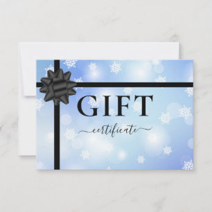 BUSINESS GIFT CERTIFICATE   Modern   Ribbon   
