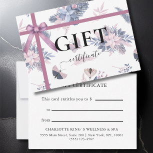 BUSINESS GIFT CERTIFICATE   Modern   Ribbon   