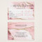 Business Gift Certificate Pink Gold Glitter Agate