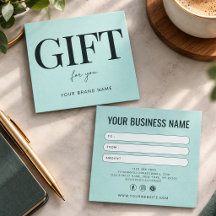 Business Gift Voucher Discount Card