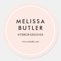 Business Girly Elegant Blush Pink